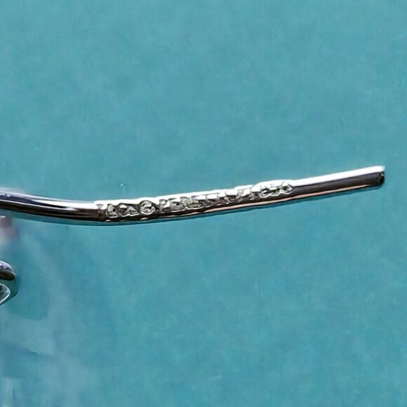 RARE Tiffany & Co. Elsa Peretti Platinum Diamond Rock Crystal Drop Earrings - Picture 5 of 6